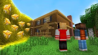 TSUNAMI DE LUCKY BLOCK DESTRUIU MINHA NOVA CASA NO MINECRAFT !