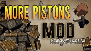 Minecraft 1.7.10 Обзор мода #19 More Pistons/Мега поршни