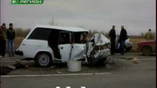Столкновение лобовое ВАЗ 2114 с 2110