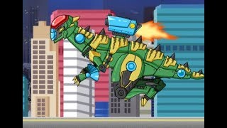 Роботы динозавры: Собирать Стегоцераса (Dino Robot Stegoceras - Transform!)