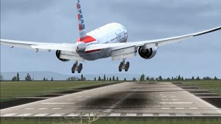 FSX [HD] - CRAZY CROSSWIND Landings Part 2