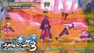 Naruto Shippuden: Ultimate Ninja Heroes 3 - 4 Player Free Battle Match (English)