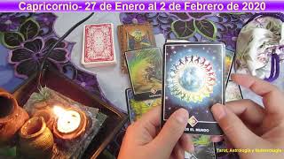 Capricornio- 27 de enero al 2 de febrtero de 2020