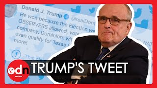 Rudy Giuliani Defends Trump After President Appears to Accept Biden’s Victory