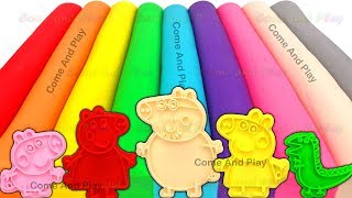 Learn Colors with Play Doh Modelling Clay and Family Molds