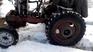 Самодельный трактор  с двигателем ИЖ Планета