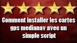 Installer les cartes gps medianav avec un simple script, sans WinCE, upgrade et mediaskin