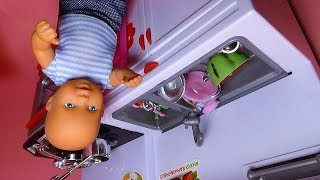 Катя и Макс веселая семейка. Макс помой посуду. Мультик про кукол