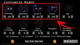 (FNAF 2 Mod) Tjoc R Custom Night! #FNaF