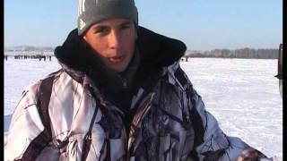 Зимняя рыбалка на озере Мостовом с. Завьялово, Алтайский край