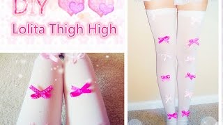 DIY Tights | Bow Tights| Lolita Fashion
