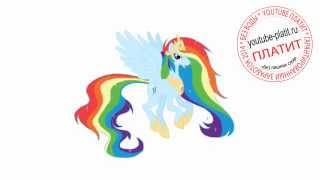 Нарисованные карандашом пони радуга  Как нарисовать карандашом пони радугу деш