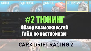 #2 Гайд по настройкам. Обзор тюнинга в CARX DRIFT RACING 2! [ВИДЕО УСТАРЕЛО]