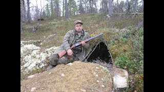 Один на медведя ночью!