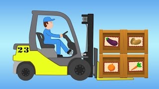 Машинки Крошки Антошки. Учим овощи. Развивающий мультик.