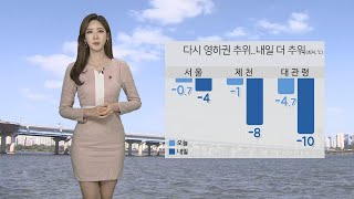 [날씨] 다시 영하권 추위…서해안 눈 또는 비 / 연합뉴스TV (YonhapnewsTV)