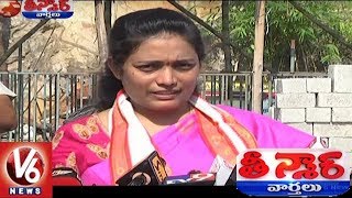 Vijayawada Durga Temple EO Koteswaramma Suggestions To Devotees Over Pasting | Teenmaar News | V6