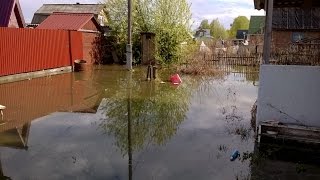 Потоп в п. Рыбачий Новосибирская область 2015г.
