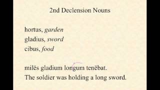 2nd Declension Nouns