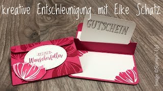 Gutschein-Karte für eine Gutscheinkarte mit Stampin' Up!