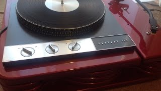 Sony HDR SR212 filming a Garrard 401 tube amp Tannoy Speakers Velbon 600