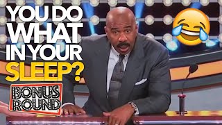 Sex, Death And More - Steve Harvey Asks WHAT WOULD YOU DO IN YOUR SLEEP?! Family Feud USA