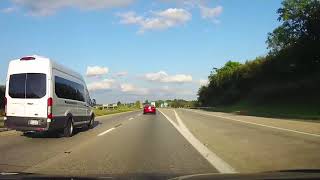 Driving on Interstate 81 in Pennsylvania from Harrisburg to Hazelton