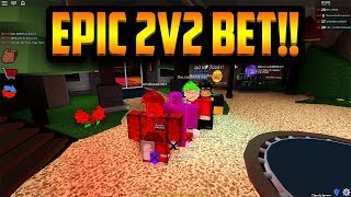 INSANE 2V2 KNIFE BET!!! [Ft. Weirdbread2003, Fusion, MasterChiefCovenant] (ROBLOX ASSASSIN)
