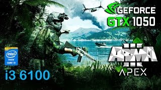 Arma 3 APEX : GTX 1050 - i3 6100 (Ultra Settings)