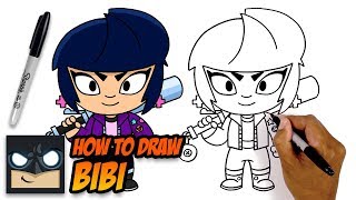 HOW TO DRAW BIBI | BRAWL STARS | STEP BY STEP TUTORIAL