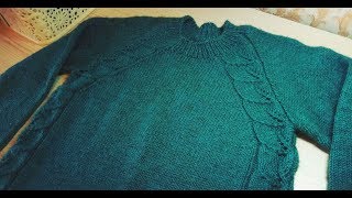 Джемпер БЕРЁЗКА. Часть 4 - СОЕДИНЕНИЕ рукавов и основного полотна