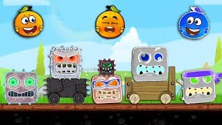 RED BALL 4 - "Super Ghost Orange Ball" Fight Together with  ALL 5 GHOST MODE BOSSES