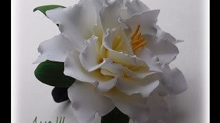 МК Лилия из зефирного фоамирана стилизованная .