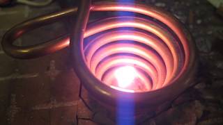 Levitation melting of aluminium (Левитационная плавка алюминия)