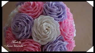 Цветы из гофрированной бумаги