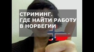 Где найти работу в Норвегии. СТРИМИНГ.