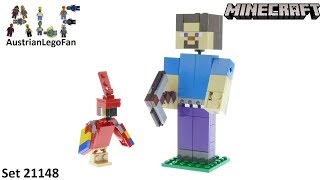 Lego Minecraft 21148 Steve BigFig with Parrot - Lego 21148 Speed Build