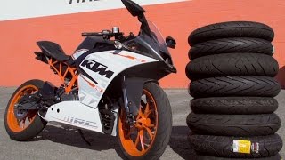 Small Sportbike Tire Comparison With KTM RC390 | MC GARAGE