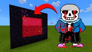 How To Make A Portal To The Sans.exe Dimension in Minecraft!