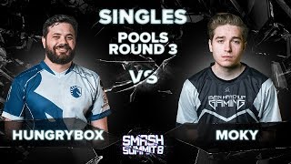 Hungrybox vs moky - Melee Singles: Pools Round 3 - Smash Summit 8 | Puff vs Fox