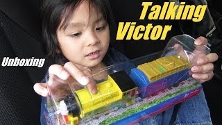 Unboxing Talking Victor's Big Splash - Thomas and Friends Trackmaster Train