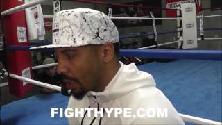 ANDRE WARD SAYS A LOT OF TALK IN BOXING RIGHT NOW, BUT PREFERS ACTION; COMMENTS ON SMACK TALK