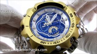 Invicta 16808 Venom Hybrid Chronograph Blue Dial Mens Stainless Steel Watch