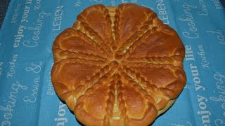 Пирог вязаный цветок.Deutsche Untertitel.Моя идея,Meine Idee,My idea.Flower Bread.
