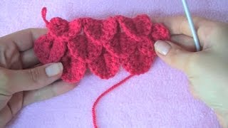 Πλεξη Κροκοδειλος/ Crocodile Stitch Crochet Tutorial