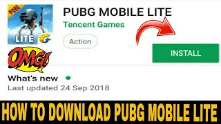 (HINDI)HOW TO DOWNLOAD PUBG MOBILE LITE IN ANDROID