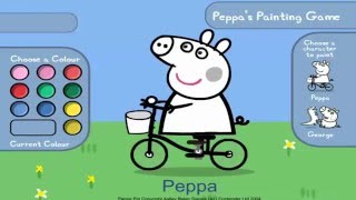 Свинка Пеппа- раскраска Пепи и Джорджа peppa pig