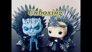 Unboxing:Brand New Game of Thrones Pop Deluxe Throne Figures, The Night King & Cersei Lannister