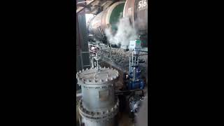 Установка разогрева и быстрого слива вязких нефтепродуктов из железнодорожных цистерн