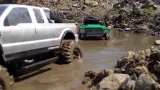 RC Scale Crawler 4x4   First trail for the mini wraith